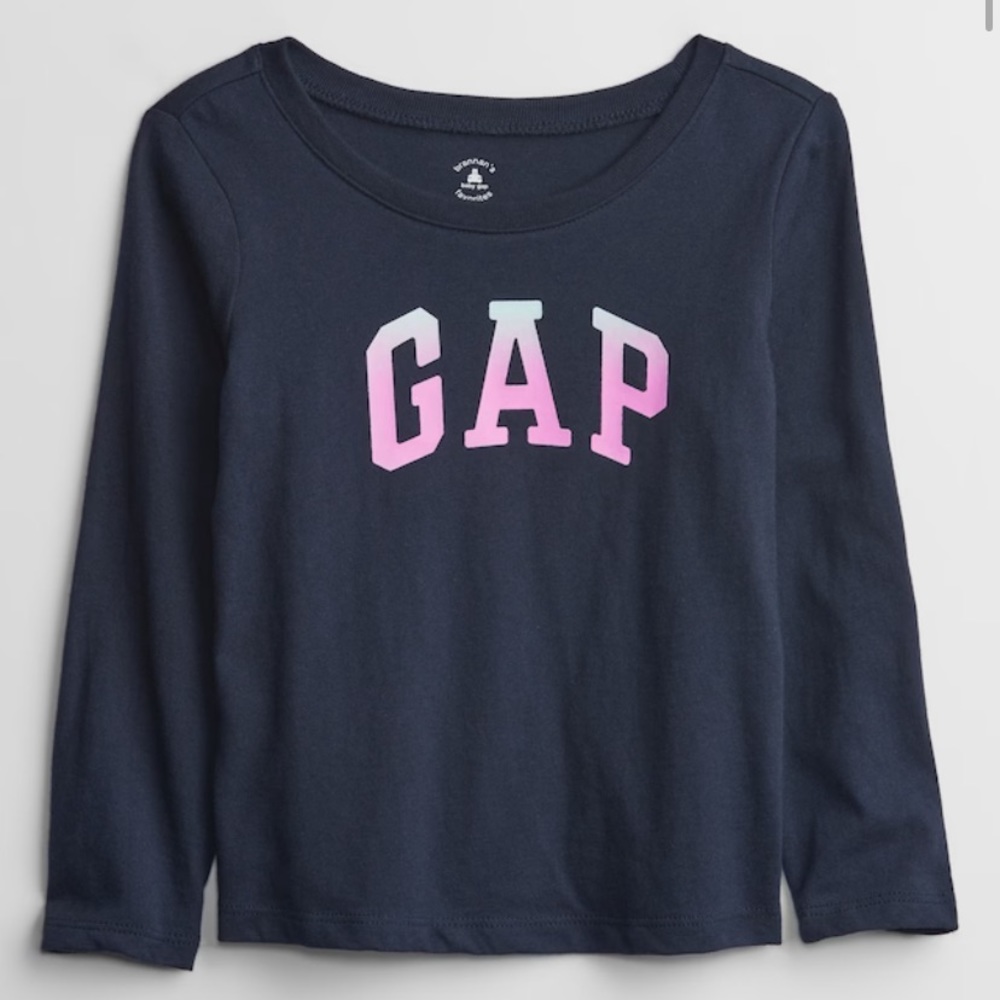 BabyGap Galaxy Ombré Gap Logo Long Sleeve T-Shirt | 0-3 Months